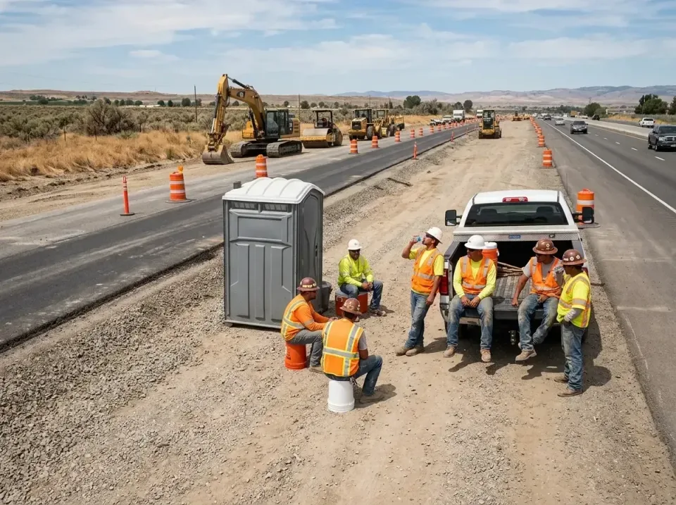 highway-road-construction-crew-007 — frequently asked questions, Porta Potty and Restroom Rentals in Keokuk, IA